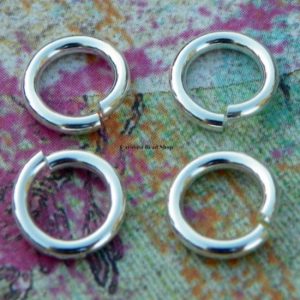 8mm 16ga Hard Snap Open Jump Rings