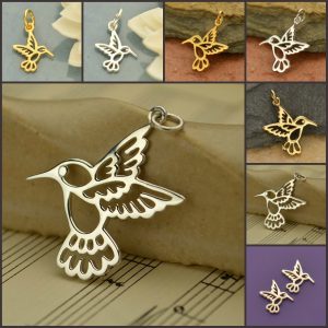 Hummingbird Charms - Tiny, Medium