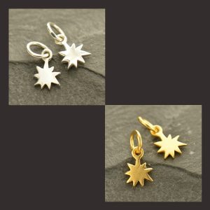 Tiny Starburst Charms - C841