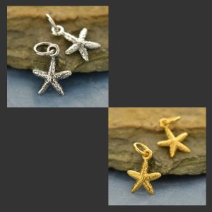 Tiny Starfish Charms - C1484