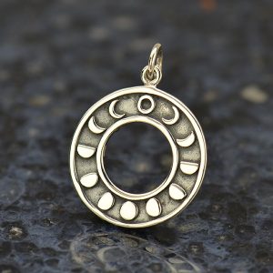 Sterling Silver Moon Phases Pendant - A1753