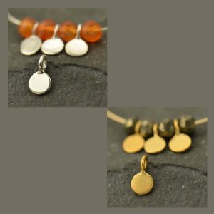 Tiny Flat Circle Dangles - C2893