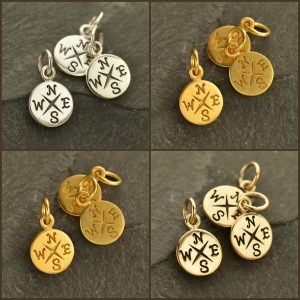 Compass Charm Dangles - C1629