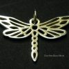 Dragonfly - Small Silver Plated Dragonfly Charm - CV567, Bugs, Insects