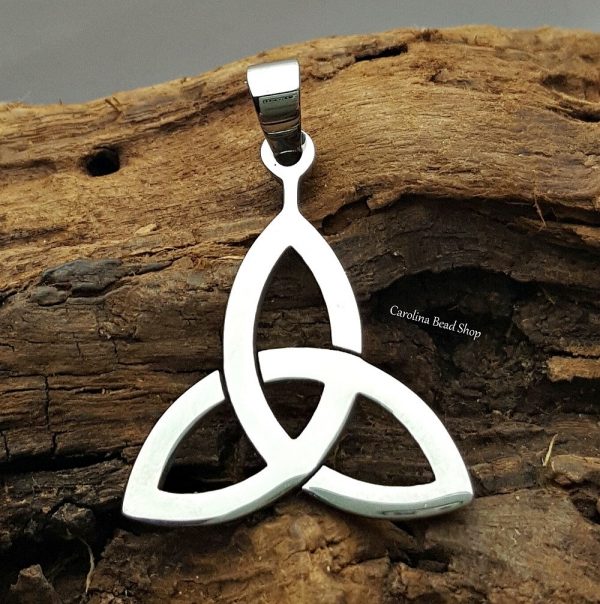 Celtic Triquetra Pendant - Stainless Steel, Marquis Shapes, Pendant