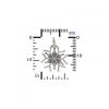 Snowflake Charm Sterling Silver - C3131, Winter, Snow, Icicles, Magical