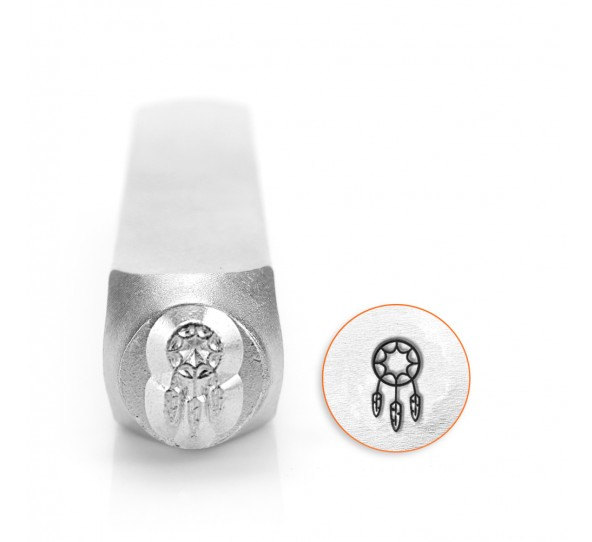 Dream Catcher Design Stamp - 6mm, Native American, Stamping Supplies, Southwest