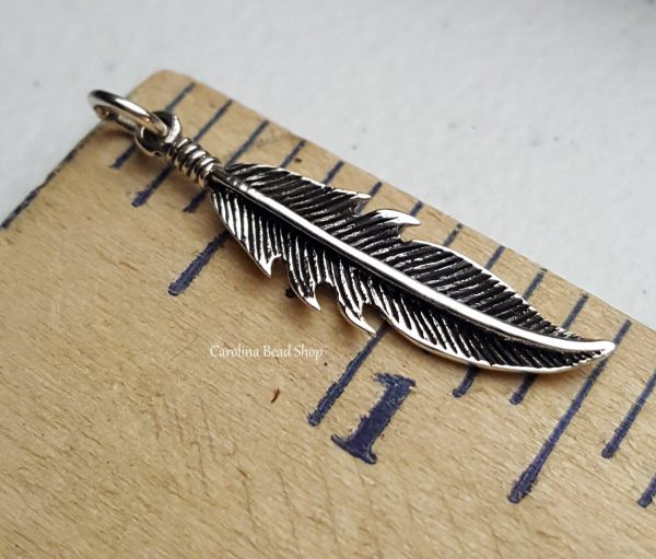 Feather Pendants - Sterling Silver, Native American, Southwestern Charms