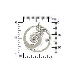 Ocean Wave Charms - Choose Your Favorite Style, Nautical, Sealife, Gift for Beach Lover, Minimalist