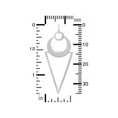 Geometric Pendant Sterling Silver  - C3123, Necklace Pendant