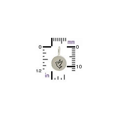 Round Tag with Peace Dove Stamp - C928