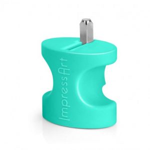 ImpressArt- Simple Strike Jig with Heart Design Stamp, 3mm, 4mm, 6mm, Stamping Tools