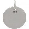 Sterling Silver Message Pendant - Be Brave  - C1798, Stamped Pendants, Word Pendants