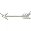 Openwork Arrow Festoon, C410, Sterling Silver, Necklace Link Pendant, Archery, Hunter, Sportsman, Southwest