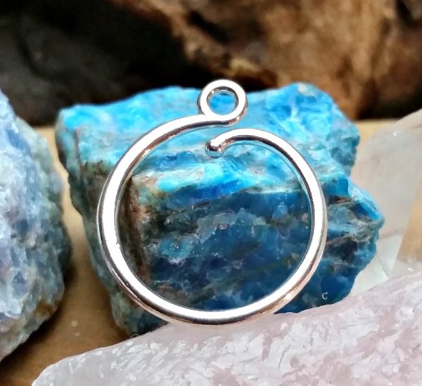 Sterling Silver Bead and Charm Holder Pendant  - C925, Ring, Charm Holder, Beads, Treasures