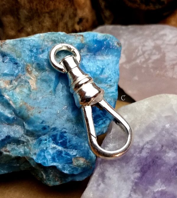 Sterling Silver Swivel Charm Holder - Clasp, Charms, Gemstones