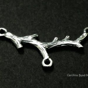Branch Link Sterling Silver - C747, Closeout Sale, Woodlands, Trees, Links, Connector Links, 3 Hole Connectors