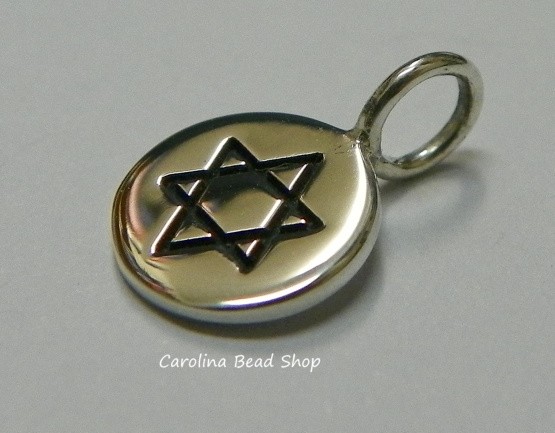 Star of David Charm Sterling Silver - C768, Symbol of Unity