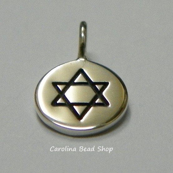 Star of David Charm Sterling Silver - C768, Symbol of Unity