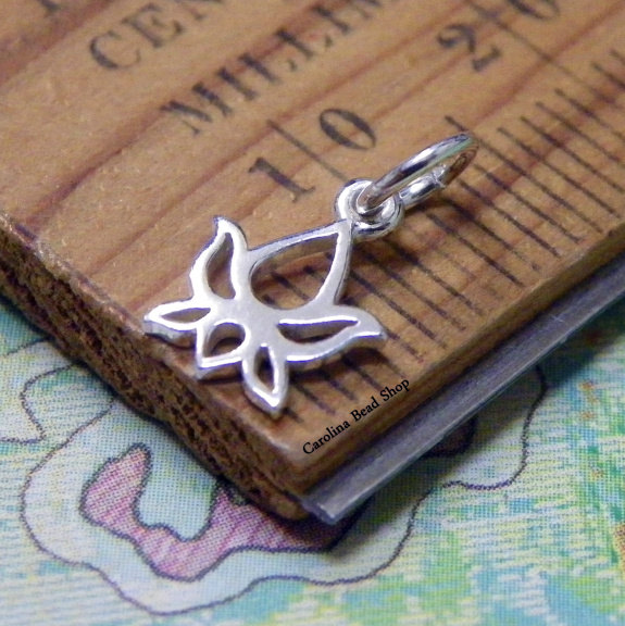 Lotus Bud Charm Tiny  - C877, Select Your Favorite Style,  Zen, Yoga Spirit Charms