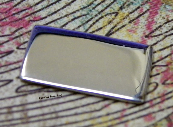Sterling Silver Rectangle Stamping Blank to use with Envelope Pendant