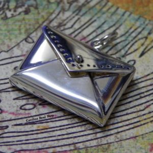 Envelope Locket Pendant -C2676, Sterling Silver, Locket, Love, Family, Bonding