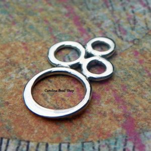 Small Bubble Link - C2721, Sterling Silver, Natural Bronze, Gold Plated - Connectors, Links, Findings