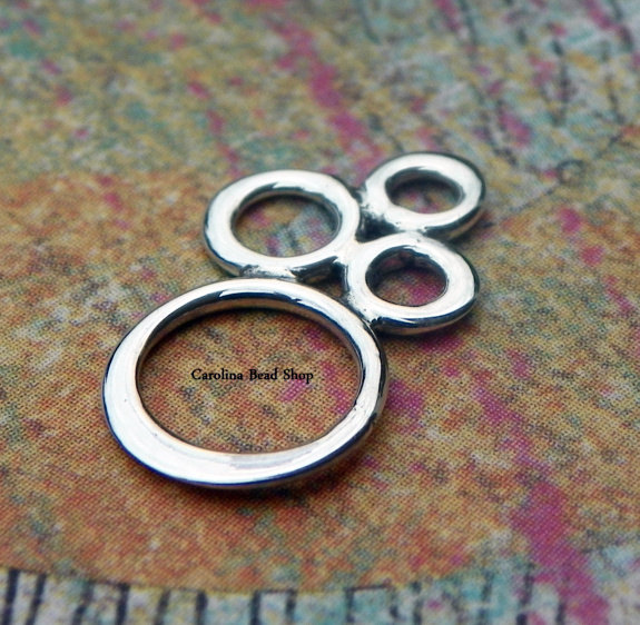 Small Bubble Link - C2721, Sterling Silver, Natural Bronze, Gold Plated - Connectors, Links, Findings
