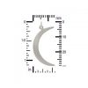 Large Sterling Silver Crescent Moon Charm - Celestial Charms, C1130