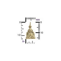 Bronze Happy Buddha Charm