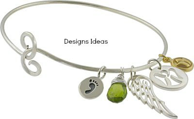 Angel Stamped Charm - Spiritual Charms, C700