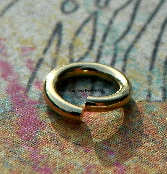 5.8mm Brass 18ga Open Jump Rings (10PK,25PK,50PK,100PK) -Findings, Jewelry Supplies