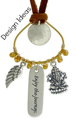 Sterling Silver Ganesh Charm - C742, Elephant Charm, Spiritual Wakening, Internal Balance, Wisdom