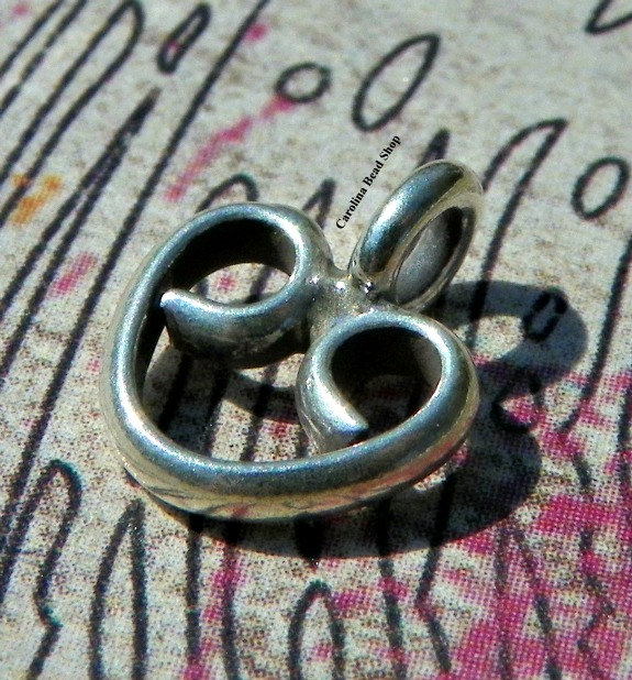 10mm Prayer Heart Charms - Hill Tribe Silver, Religious Charms, Hearts, Faith, Love, Spiritual