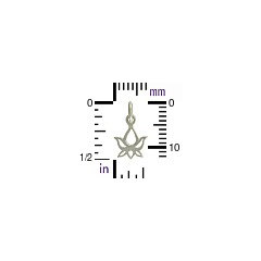 Lotus Bud Charm Tiny  - C877, Select Your Favorite Style,  Zen, Yoga Spirit Charms