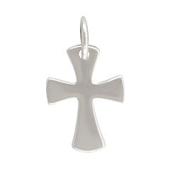 Sterling Silver Celtic Cross Charm - Christ, Faith, Love