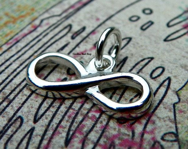 Polished Sterling Silver Infinity Charm