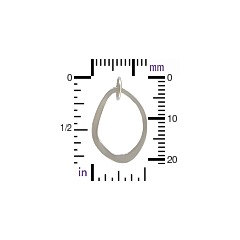 Abstract Link - Sterling Silver Link - Small, C1049