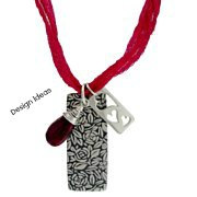 Tag with Three Heart cut-outs Sterling Silver  - C494, Triple Hearts