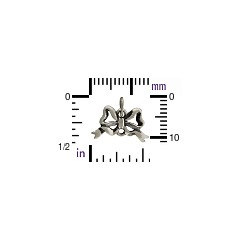 Bow Charms In Sterling Silver or Gold Plated - C756