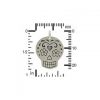 Large Mexican Sugar Skull Charm - C1119, Select Your Favorite Style, Skulls and Bones, Day of the Dead