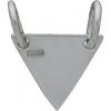 SALE - Triangle Festoon Stamping Blank - C2872, Blank Charms, Sterling Silver