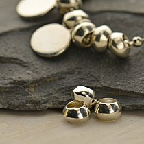 Spacer Bead Large Hole Sterling Silver  - C2887, Findings, Beads