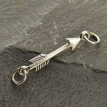 Small Arrow Festoon -  Sterling Silver , C1383, Archery, Hunter, Sportsman, Love, Links, Cupid