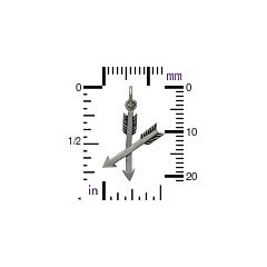 Sterling Silver Friendship Arrows Disc - C1392, Archery, Hunter, Sportsman, Love, Friendship, Native Americans