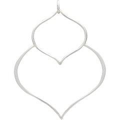 Double Lotus Petal Pendant. - C2925, SALE, Zen, Yoga, Meditation