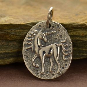 Sterling Silver Ancient Unicorn Coin  -Fantasia Collection, Mystical