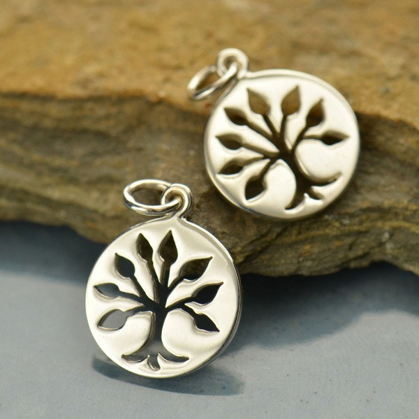 Sterling Silver Tree of Life Charm - Family, Ancestry, Children, Love, Bond, God's Love