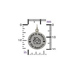 Home is Where the Heart Is Charm - C6001, SALE, Love, Family, Children, Mom