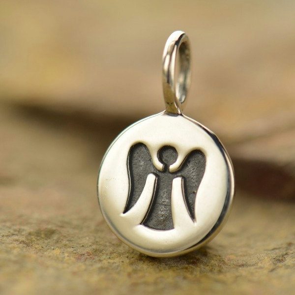 Angel Stamped Charm - Spiritual Charms, C700